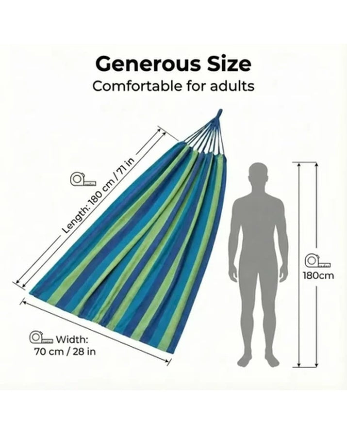 Hamac moderne en toile, pliable, portable et robuste, pour camping en extérieur SG14A