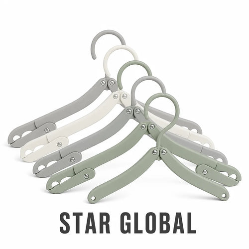Modern PP+Aluminum Folding Travel Hanger Clothing Organizer for Living Room Durable Fabric Multifunctional Clothes Drying