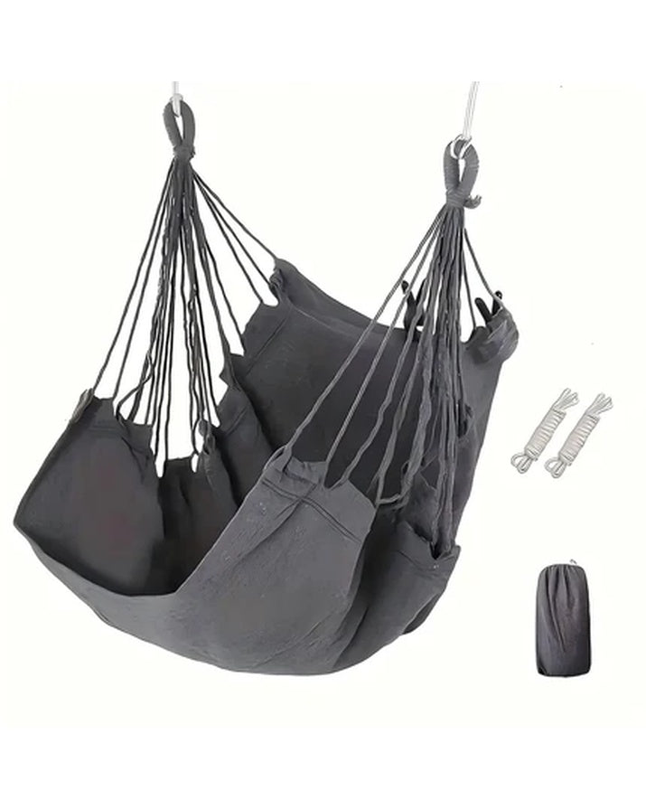 Silla colgante moderna de lona con balanceo, mezcla de poliéster y algodón, capacidad de carga de 150 kilogramos, para patios y exteriores SG14B