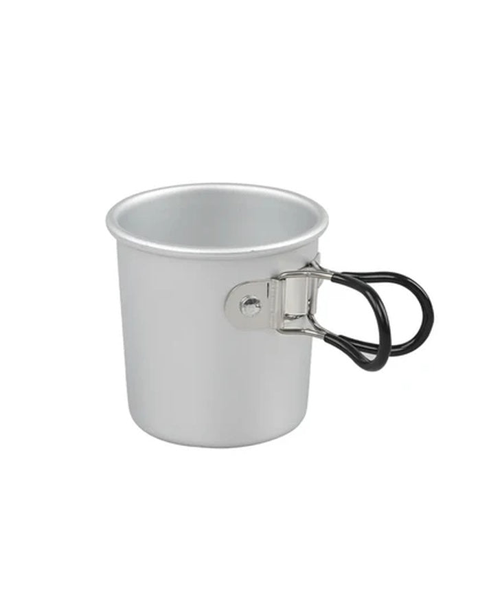 Tragbarer, zusammenklappbarer Outdoor-Campingbecher aus Aluminiumlegierung, 150 ml, mit Aufbewahrungstasche SG7B