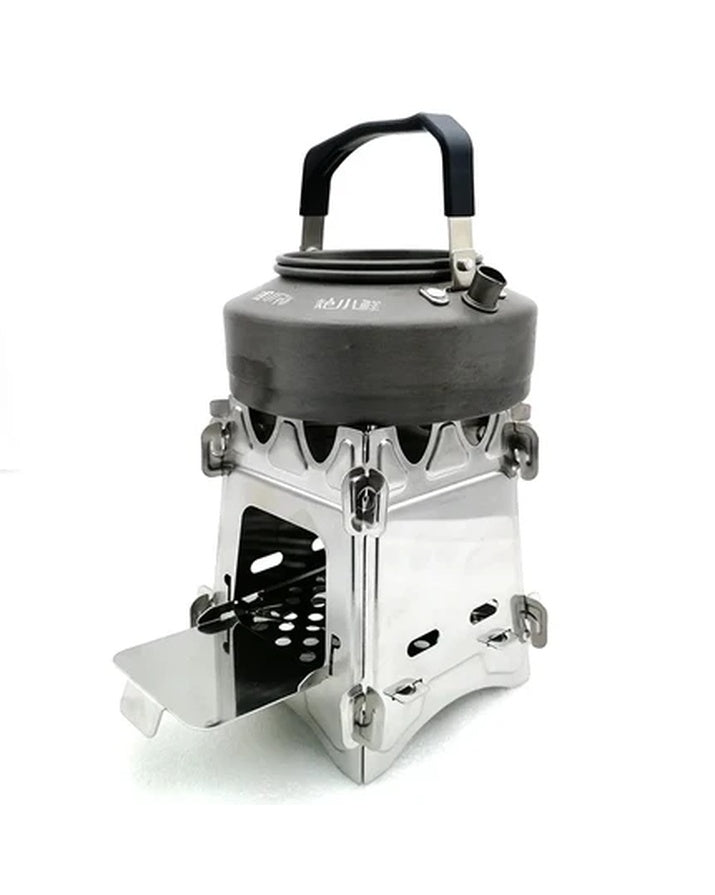 Windproof portable folding steel outdoor chimney stove camping party patio fire pit SG6C