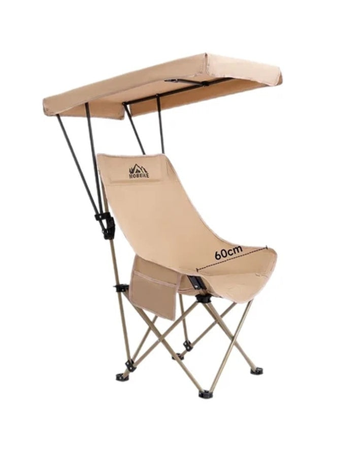 ハイバックサンシェード折りたたみムーンチェア アウトドアキャンプフィッシングオックスフォード布レジャーチェア SG1B