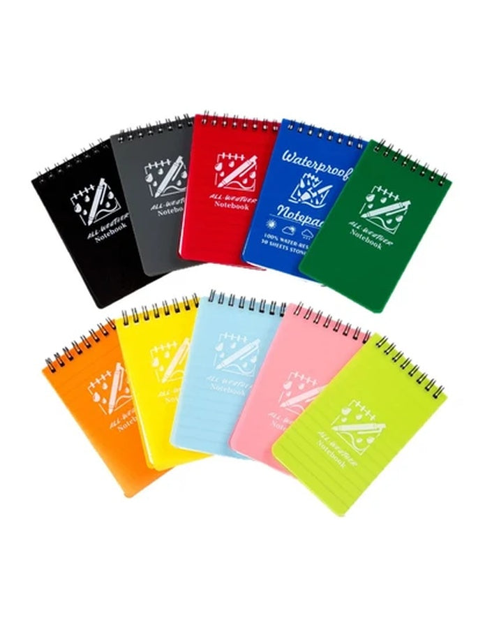 Cuaderno de espiral con cubierta de PP, varios colores disponibles, notas impermeables, diario de bolsillo SG21