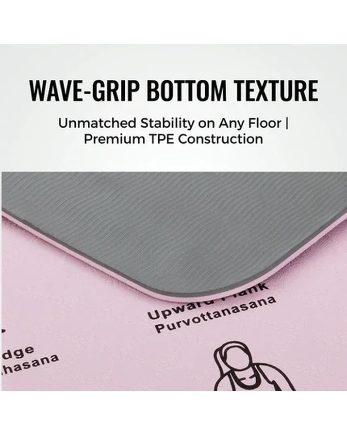 Umweltfreundliche, rutschfeste TPE-Yogamatte, Fitness- und Sportmatte, individuelles Design SG16