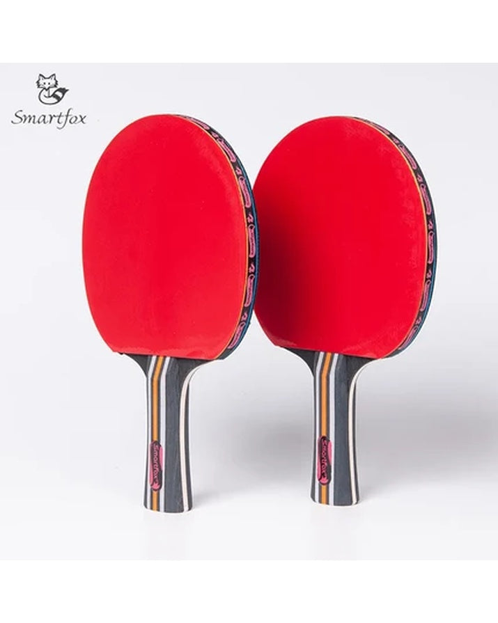 Professionelles, langlebiges Tischtennisschläger-Set mit zwei Schlägern und drei Bällen, Holz-Trainingsschläger mit hoher Elastizität SG15