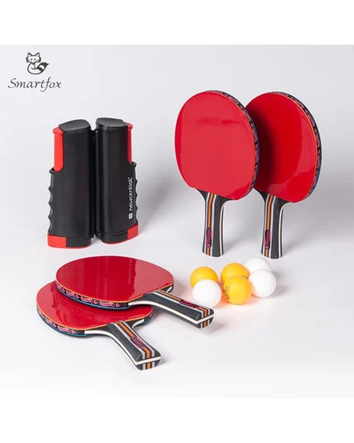Professionelles, langlebiges Tischtennisschläger-Set mit zwei Schlägern und drei Bällen, Holz-Trainingsschläger mit hoher Elastizität SG15