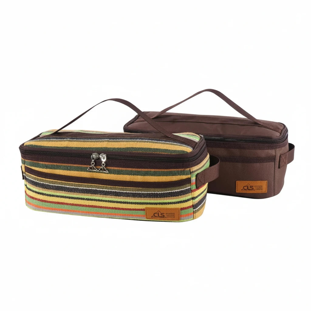 Customizable Outdoor Camping Cookware Storage BagCamping BBQ Utensil Organizer PouchRoad Trip Makeup Bag, Wash Bag Storage Bag
