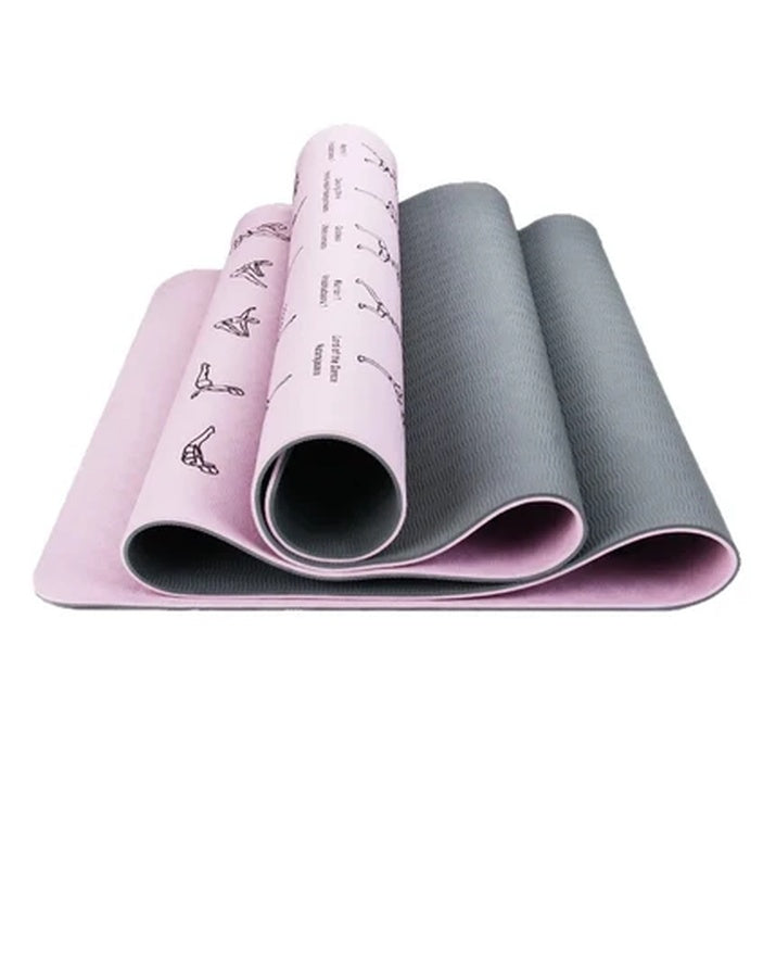 Umweltfreundliche, rutschfeste TPE-Yogamatte, Fitness- und Sportmatte, individuelles Design SG16