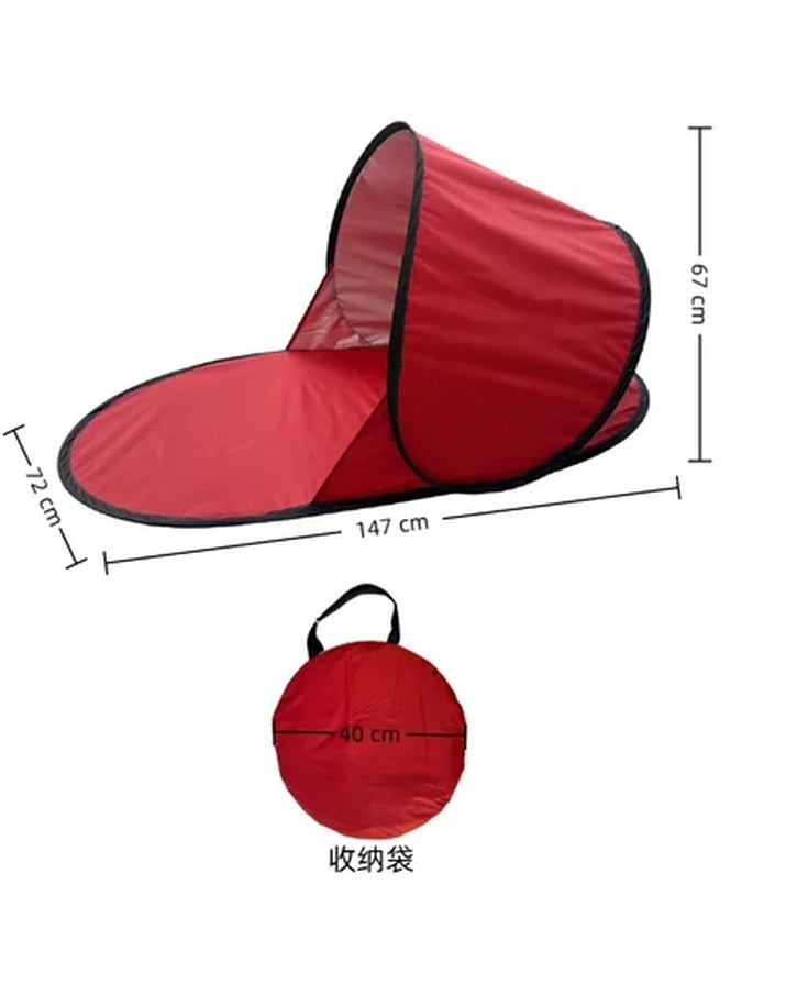 Tienda de camping de una capa, montaje rápido y protección solar, toldo portátil para playa y exteriores SG8A