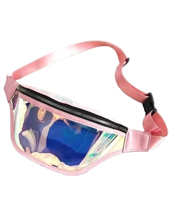 Vintage-PVC-Gürteltasche mit Reißverschluss, für Damen und Herren, faltbare Reise- und Kulturtasche SG17B